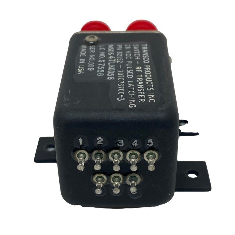 82152-707C73700-3 Transco Coaxial Switch Pulsed Latching 28VDC Transco